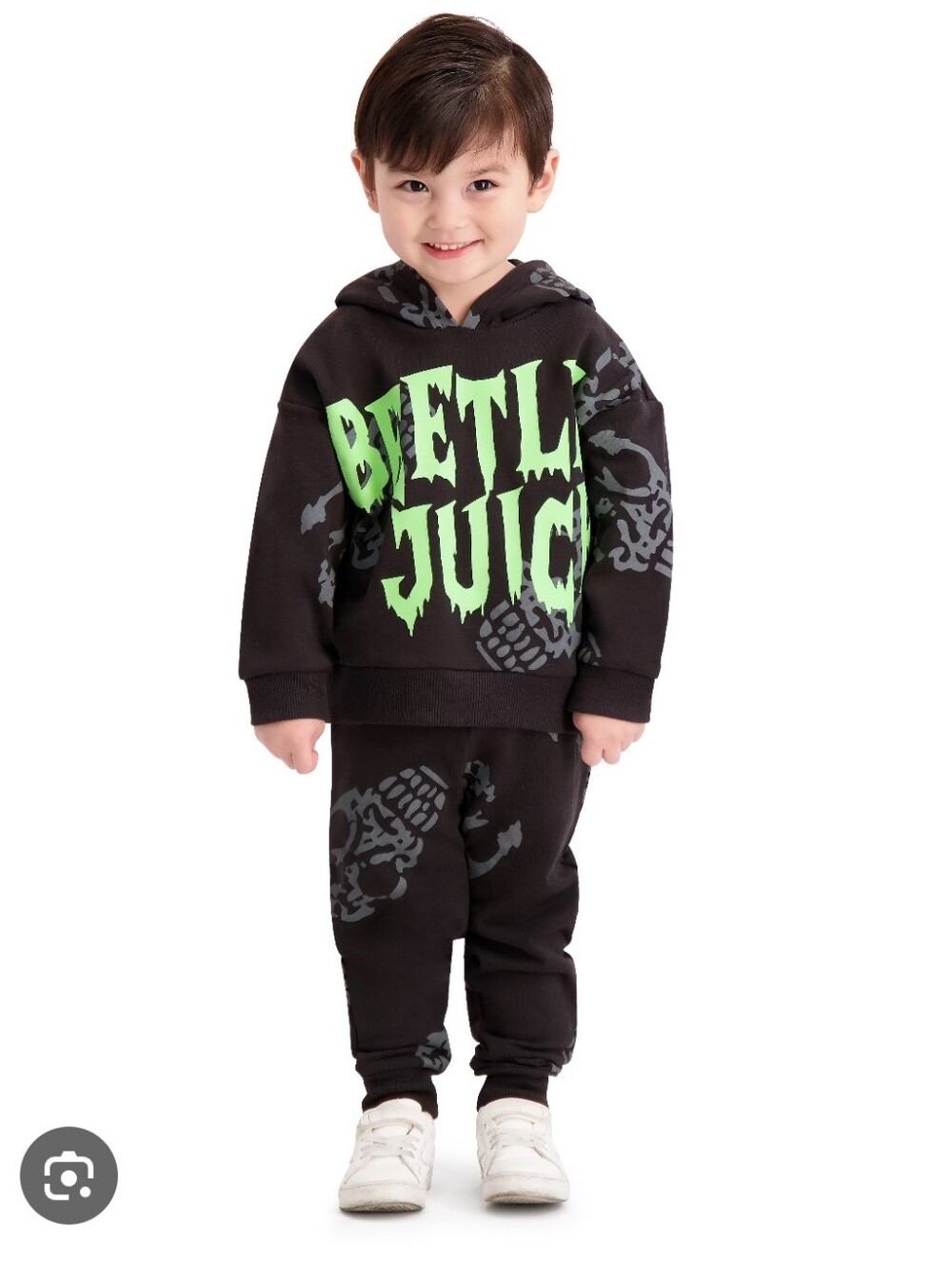 NWT Beetlejuice Halloween Printed Hoodie and Pants Set Size 2t